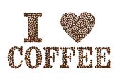 Wandtattoo - I Love Coffee 