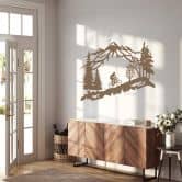 Wallsticker Mountainbike i bjergene 