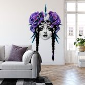 Wandtattoo Ireland - New Way Warrior - Totenschädel 