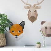 Wallsticker - Polygon - Rævehoved 
