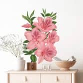 Wandtattoo Rosa Lilien 