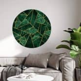 Muursticker Fredriksson Rond - Green Emeralds 