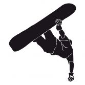 Wandtattoo Snowboarder 02 