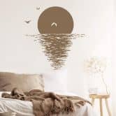 Wandtattoo Sonnenuntergang am Wasser 