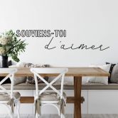 Wandtattoo Souviens-toi d'aimer 