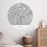 Wall sticker round - Paris 