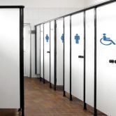 Sticker mural Symboles de toilettes 