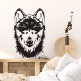 Wandtattoo Wolfskopf 