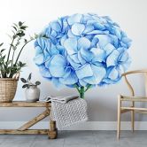 Wandtattoo XXL Blaue Hortensie 