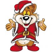 Wandtattoo Weihnachtsbär 