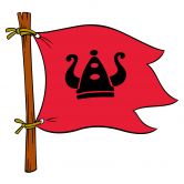 Muursticker Vikingvlag 