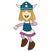 Muursticker Wickie 2 
