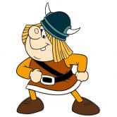 Muursticker Wickie de Viking Snorre 3 