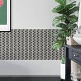 3D Fliesenaufkleber Mosaikmuster Metall - 30,5 x 30,5 cm 