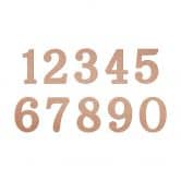 Numéros Alu-Dibond - numéros de maison - effet cuivre 