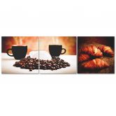 3 stykke lærredsprint, kaffekage 