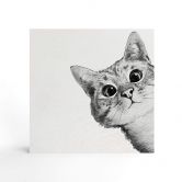 Houten Decoratieblok Graves - Sneaky Cat 