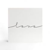 Tableau sur bois à poser - Love - 15x15 cm 