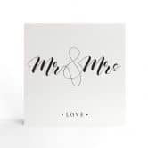 Houten Decoratieblok Mr and Mrs 