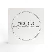 Houten Decoratieblok This is us 