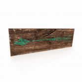 Holzschild Pfeil Grün 