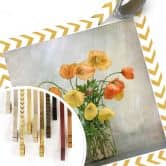 Poster Disher - Mohnblumen im Glas 