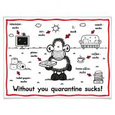 Poster Sheepworld - Quarantine sucks 