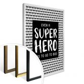 Poster Even a super hero - Muster 