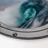 Alu-Dibond 3D Optik - Das tosende Meer - Rund 