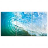 Leinwandbild 3-teilig, Wellen Meer Natur 