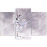 Leinwandbild 3 teilig, Ballerina Pirouet 