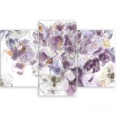 Leinwandbild 3 teilig, Iris Blume 