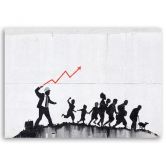 Leinwandbild, Banksy Ökonomische Politik 