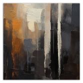 Leinwandbild Abstrakt braun gemalt 