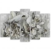Leinwandbild 5 teilig, Saint Lotos Blumen 
