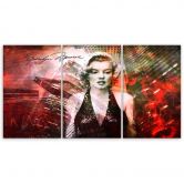 3-delige canvasprint, Marilyn Monroe 