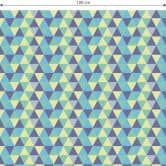 Möbelfolie, Dekofolie - abwischbar - Dreiecke 02 - Blau 