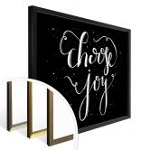 Poster Choose Joy - schwarz negativ 