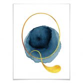 Poster – Een Gouden letter Q 