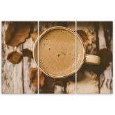 Leinwandbild 3-teilig, Kaffee Vintage Retro 
