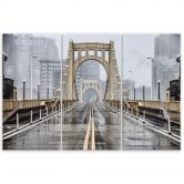 Leinwandbild 3-teilig, Brooklyn Bridge Stadt New York 