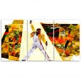 Leinwandbild 3-teilig, Freddie Mercury 