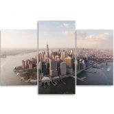 Leinwandbild 3-teilig, Stadt New York Manhattan USA 