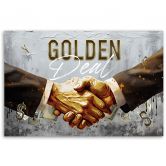 Leinwandbild, Goldener Handel 