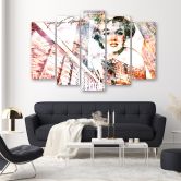Leinwandbild 5 teilig, Marilyn Monroe 