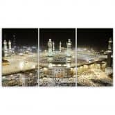 Leinwandbild 3-teilig, Mekka-Moschee 