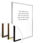 Poster Auf einer Skala von eins bis neun 