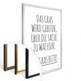 Poster Das Gras wird gebeten über die Sache zu wachsen. 