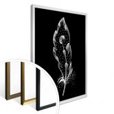 Poster - Kvilis - Feder mit Pünktchen 01 