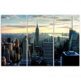 Leinwandbild 3-teilig, New York Stadt Architektur 